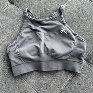 Oner Active Effortless High Neck Gray Women's Sports Bra
